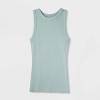 Women's Slim Fit Ribbed Tank Top - A New Day™ - 4 of 4