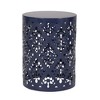 CAVINAS 2-Pack Cylindrical Shape Patio Side Table with Floral-inspired Pattern, Iron-cut Outdoor End Table for Patio, Patio End Tables/Outdoor Table - 4 of 4