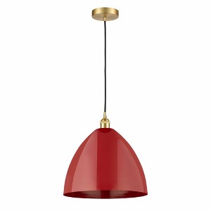 Plymouth Dome - 1 Light Cord Hung Mini Pendant In Industrial Style-18.75 Inches Tall and 16 Inches Wide - 1 of 1