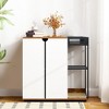 ONWITH Litter Box Enclosure for 2 Cats.Cat Litter Box Furniture,Enclosed Cat Litter Boxes - 2 of 4
