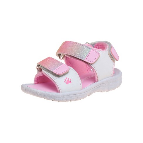 Rugged Bear Girls Sport Sandals (toddler Sizes) - White/multi, 8 : Target
