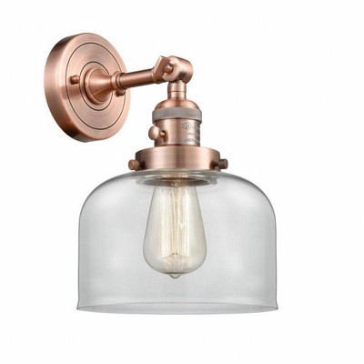 Bell - 1 Light Wall Sconce In Industrial Style-12 Inches Tall and 8 Inches Wide
