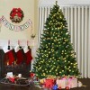 Tangkula 8'Pre-Lit Artificial Christmas Tree w/ 1438 PVC Hinged Tips and 430 LED Lights - 4 of 4
