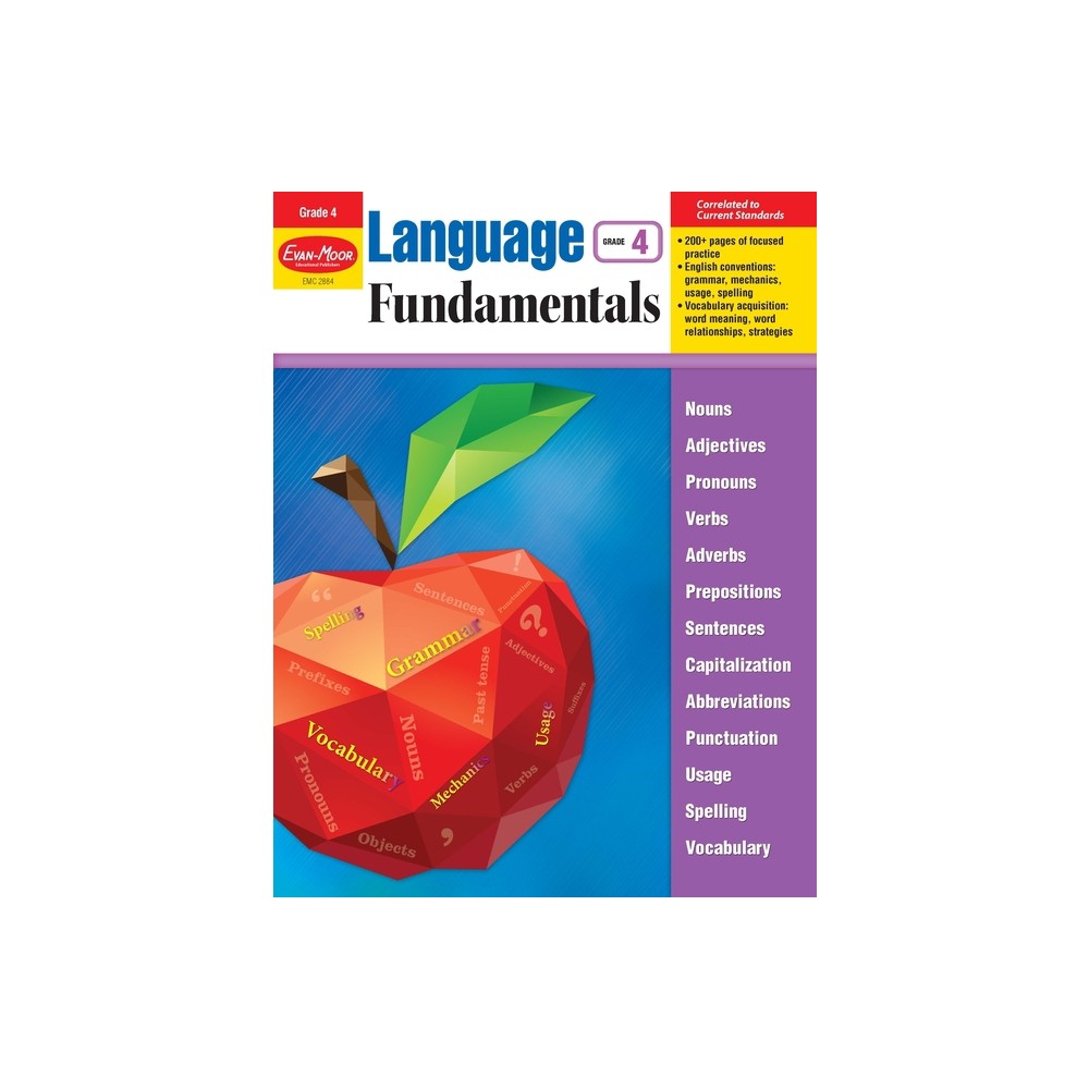 Language Fundamentals, Grade 4 Teacher Resource - by Evan-Moor Educational Publishers (Paperback)