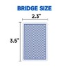 GSE 12-Deck Waterproof Plastic Playing Cards, Standard Index Bridge Size, Washable Cards (Blue & Red) - 2 of 4