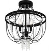 Quoizel Lighting Adelaide 3 - Light Semi-Flush Mount in  Matte Black - 4 of 4