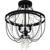 Quoizel Lighting Adelaide 3 - Light Semi-Flush Mount in  Matte Black - image 4 of 4