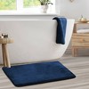 Hearth & Harbor Bathroom Rugs, Ultra Soft Velvet Memory Foam Bath Mats with PVC Backing - 2 of 4