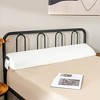 Tangkula Full Size Bed Wedge Pillow with Side Pocket Bed Gap Filler 54" x 10" x 6" White - 2 of 4