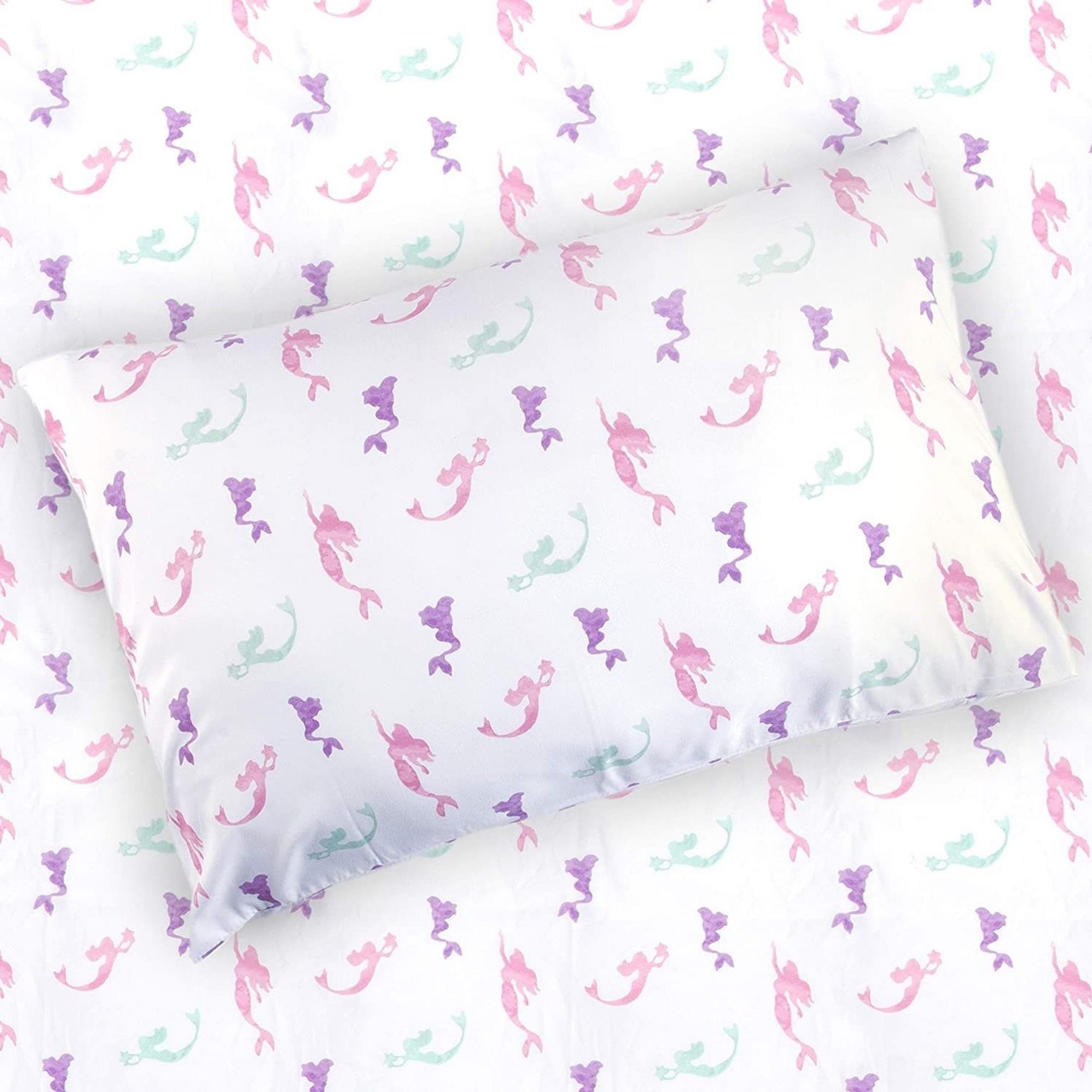 Tadpoles 3-Piece Mermaid Sheet Set | 1 Twin Flat Sheet, 1 Twin Fitted Sheet & 1 Queen Pillowcase