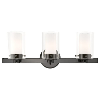 Livex Lighting Manhattan 3 - Light Vanity in  Polished Black Chrome