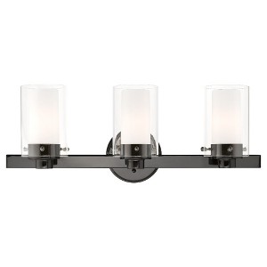 Livex Lighting Manhattan 3 - Light Vanity in  Polished Black Chrome - 1 of 2