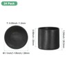 Unique Bargains Non-Slip PVC Chair Leg Caps Floor Protectors for Folding Chairs Black - 3 of 4