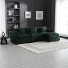 Mocamel  112" Oversized Modular Sofa, L-Shaped Cloud Couch with Ottoman & Memory Foam - 2 of 4