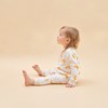 Little Plant Super Soft TENCEL™ Modal & Organic Cotton 2-Way Zip Romper - Yellow Moon - 4 of 4