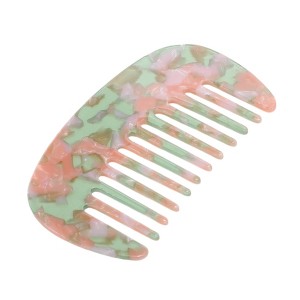 Unique Bargains Anti-Static Pocket Size Wide Tooth for Thick Curly Hair Detangling Comb 1 Pc - 1 of 4
