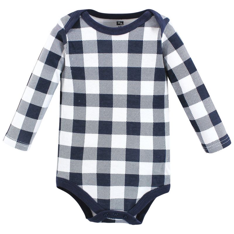 Hudson Baby Infant Boy Cotton Long-Sleeve Bodysuits, Apple Orchard, 5 of 7