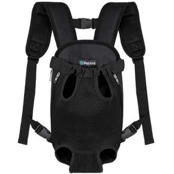 PetAmi Dog Carrier Backpack, Adjustable Ventilated Front Chest Sling Bag, Hiking Camping Travel Pet Puppy Cat