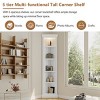 Bookshelf Modern with LED Light and Adjustable Shelves for Living Room Corner 21in Wide - 3irtyhousy - 2 of 4
