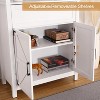 ODK 6 Tiers Bookshelf With Storage,72”Tall Modern Storage Bookcase with Adjustable Shelves&Drawers,Wooden Display Cabinet Set with doors for Office - 4 of 4