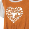 NCAA Texas Longhorns Girls' White Tie T-Shirt - 3 of 3