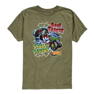 Boys' - Hot Wheels - Bone Shaker Vs Skelesaurus -Youth Short Sleeve Graphic T-Shirt Short Sleeve Graphic T-Shirt - 1 of 4