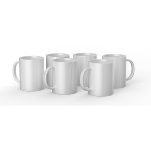 Cricut 6ct 15oz Ceramic Mug - White - 1 of 4