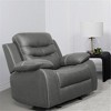 Coaster Home Furnishings Nova Upholstered Glider Recliner Chair Dark Grey - 2 of 4