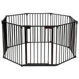 Costway 8 Panel Baby Safe Metal Gate Play Yard Barrier Pet Fence Adjustable