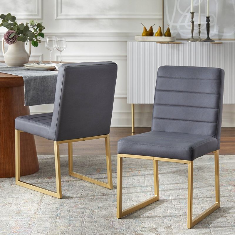 Set of 2 Chantel Upholstered Dining Chairs - Lifestorey, 3 of 7