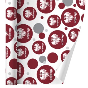 University of Chicago Primary Logo Gift Wrap Wrapping Paper Roll 30x72 - 1 of 4