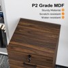 Karl Home 2-Drawer Brown MDF 15.75in. W Vertical File Cabinet - 3 of 4