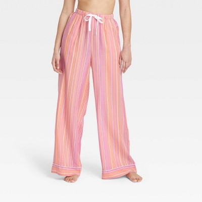 Women&#39;s Striped Simply Cool Pajama Pants - Stars Above&#8482; Rose Pink L