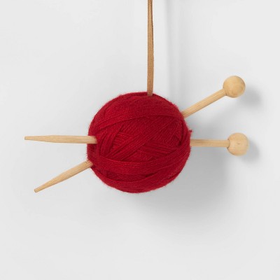 Knitting Christmas Tree Ornament - Red - Wondershop™