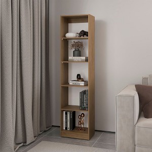 PAGED Bookshelf Wood Storage Shelves with Space-Saving Design, Bookcase for Home Office, Study - 1 of 4