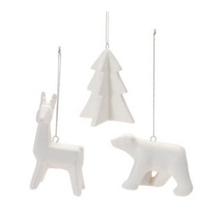 Modern Ceramic Animal Ornaments (Set of 6) - 1 of 4