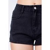 Women's Be the Star High Waist Denim Short - Honey Punch - 4 of 4