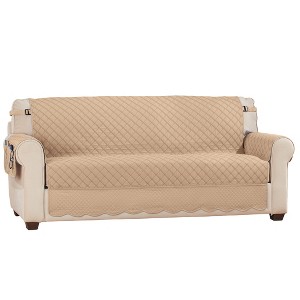 Collections Etc Camille Quilted Reversible Machine Washable Furniture Protector - 1 of 4
