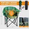 Docred Folding Rocking Camping Chair, Portable Outdoor Rocker with Cooler Bag, 400lbs Capacity, 600D Oxford Fabric, Padded Rocker Chair - 3 of 4