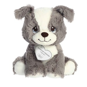 Aurora Small Winston Terrier Precious Moments Inspirational Stuffed Animal Gray 6.5" - 1 of 4
