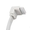 SilverStone Technology SST-CP08-SATA CABLE-90 TO 180 500MM white - 2 of 4