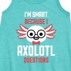 Girls' - Instant Message - Smart Axolotl Questions Graphic Sleeveless Aline Dress - 2 of 4
