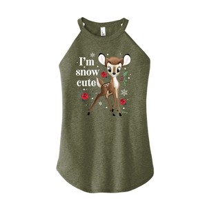 Women's - Disney - Christmas - I'm Snow Cute Graphic High Neck Tank - 1 of 3