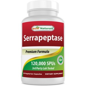 Serrapeptase 12000 SPU 90 Veg Capsules - 1 of 3