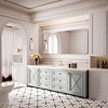 Rectangular Framed Tempered Glass Wall-Mounted Bathroom Vanity Mirror - 4 of 4
