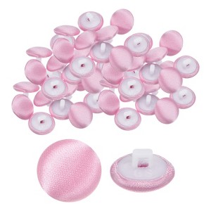 Unique Bargains Bridal Wedding Dress Suit DIY Satin Shiny Sewing Buttons 50 Pcs - 1 of 4