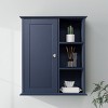 23 in. W x 7 in. D x 27 in. H Bathroom Storage Wall Cabinet in Blue - 2 of 4