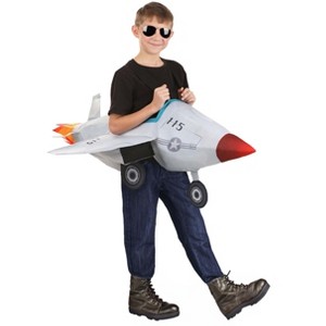 HalloweenCostumes.com Kid's Ride-in Fighter Jet Costume | Ride-In Costumes - 1 of 4