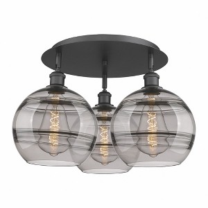 Rochester - 3 Light Flush Mount In Industrial Style-12.63 Inches Tall and 21.75 Inches Wide - 1 of 1
