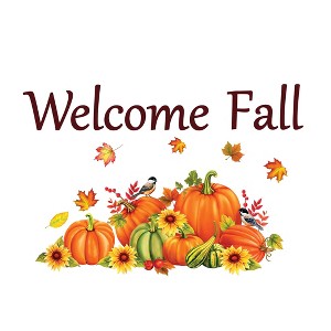Collections Etc Festive & Colorful Welcome Fall Garage Magnet Women Orange - 1 of 2